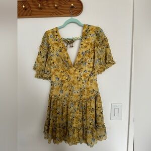 Yellow Floral Dress
